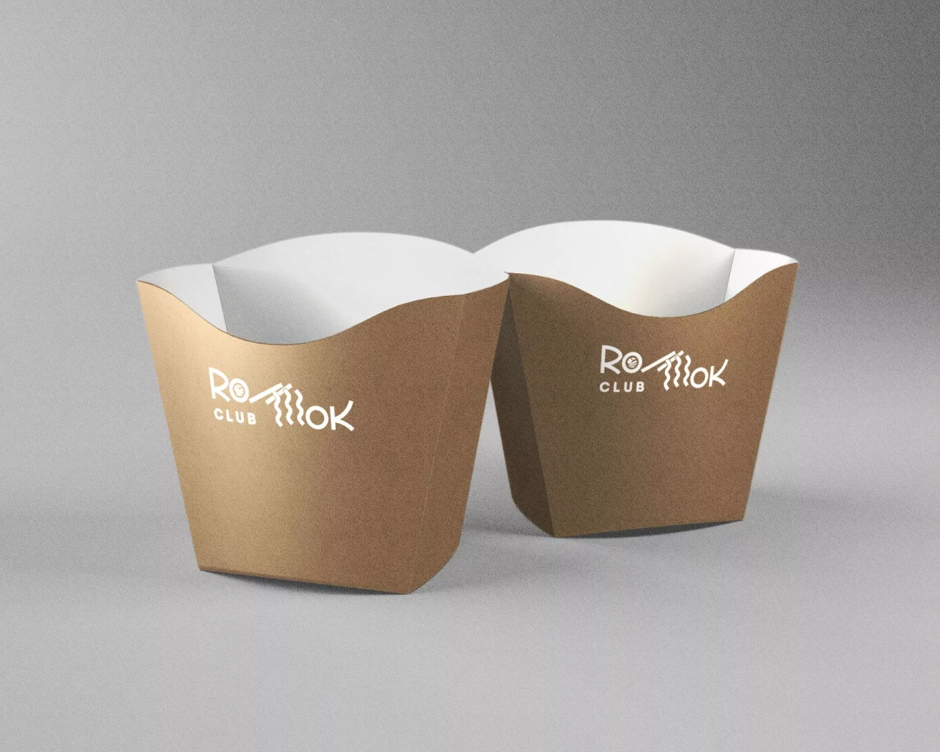 Создание дизайна упаковки суши-бара «Roll Wok Club» в Вёшках